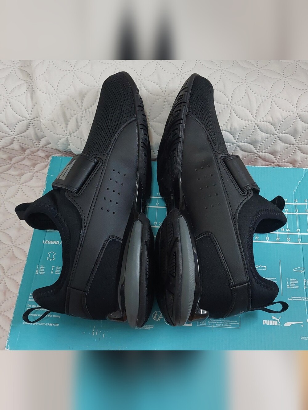 PUMA SoftFoam Black Slip-On Athletic Shoes JUNIOR - Picture 6 of 9